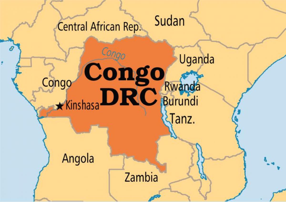 kort af kongó